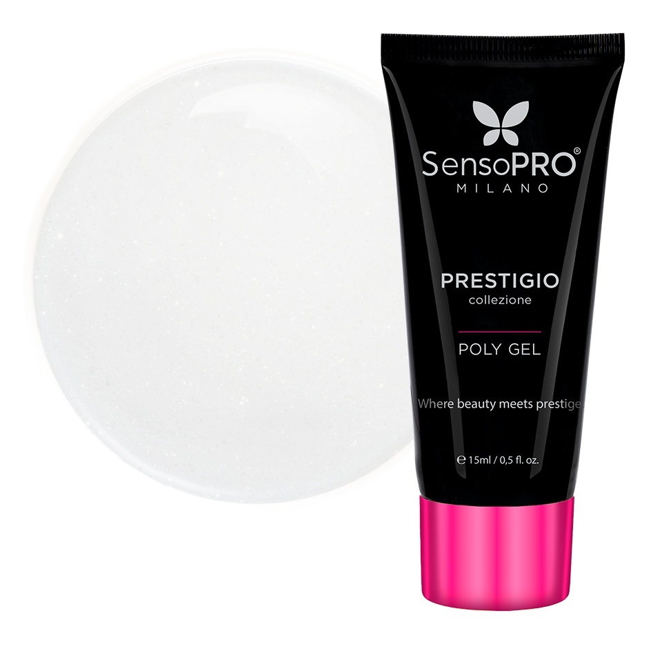 Polygel PRESTIGIO SensoPRO Milano – Milky Cloud, 15ml Polygel - PRESTIGIO kitunghii.ro
