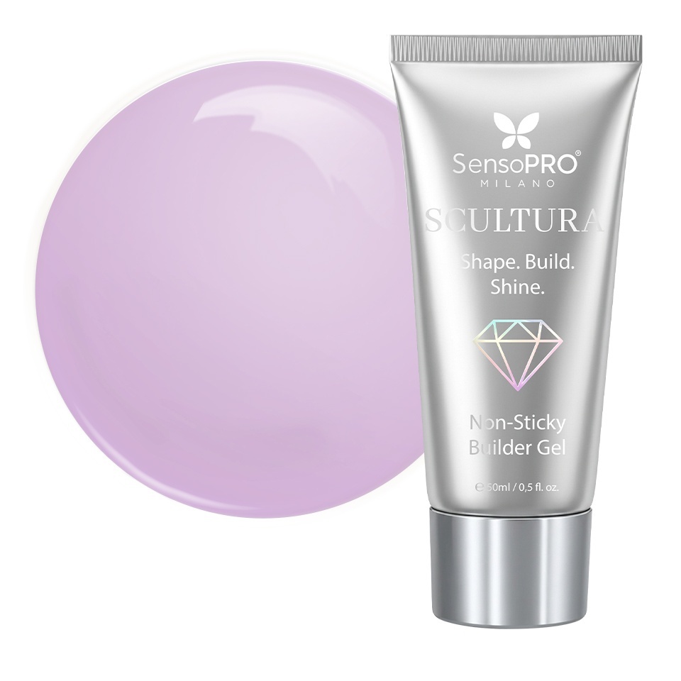 Polygel SCULTURA Non Sticky SensoPRO Milano - Milky Lilac, 50ml