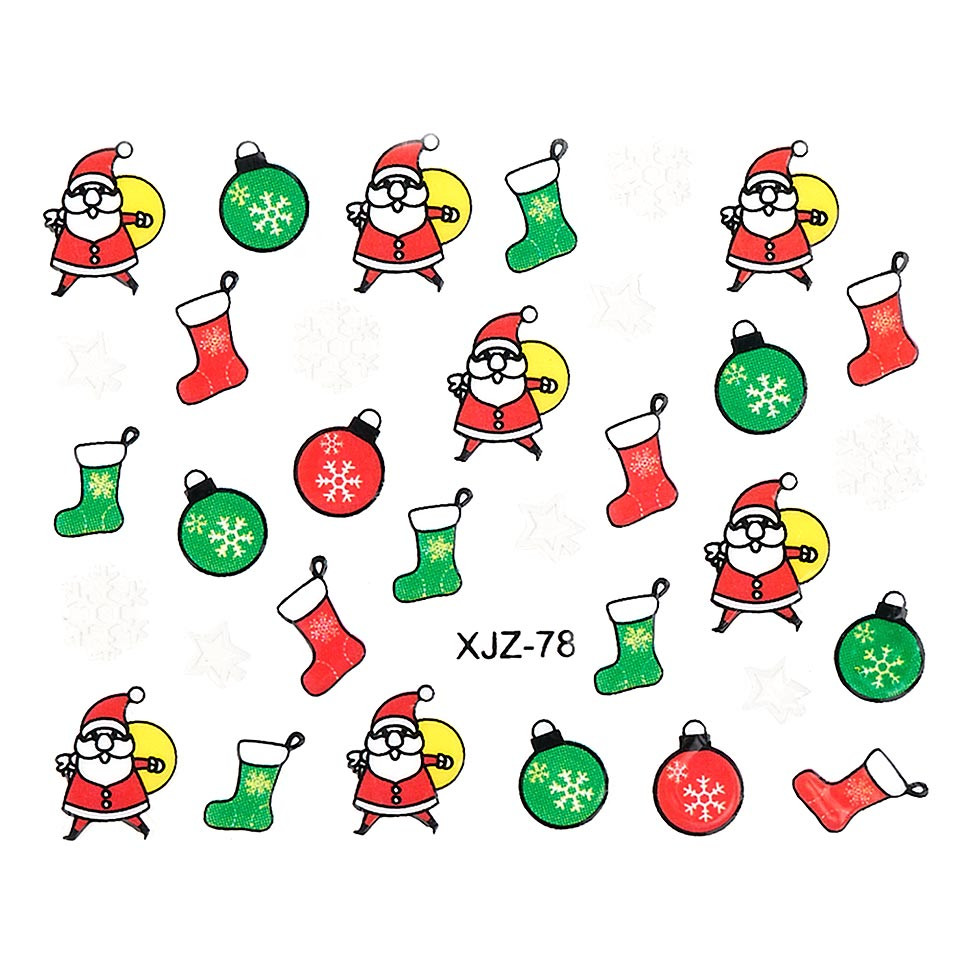 Sticker 3D Unghii LUXORISE, Christmas Carousel XJZ-78 kitunghii.ro imagine noua