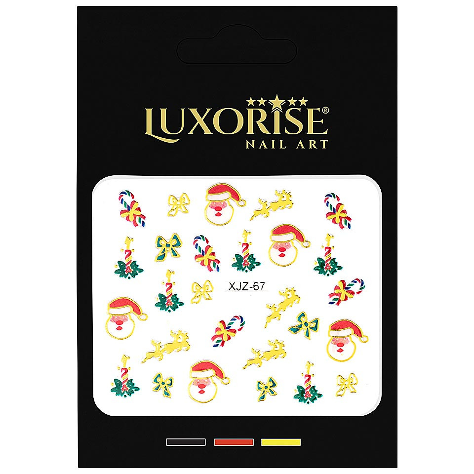 Sticker 3D Unghii LUXORISE, Christmas Story XJZ-67 Art poza noua reduceri 2022