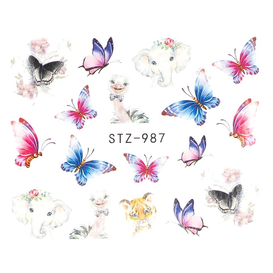 Tatuaj Unghii LUXORISE Butterfly Bliss, STZ-987