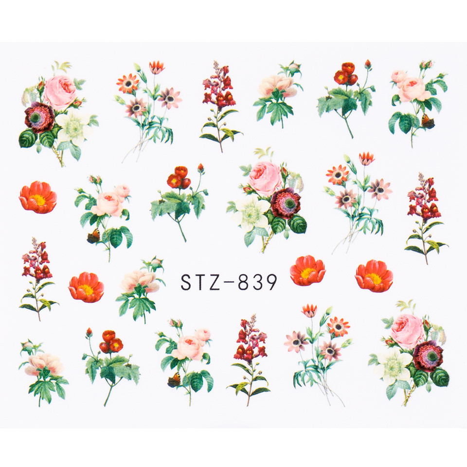 Tatuaj Unghii LUXORISE Flower Spell, STZ-839 Art imagine noua
