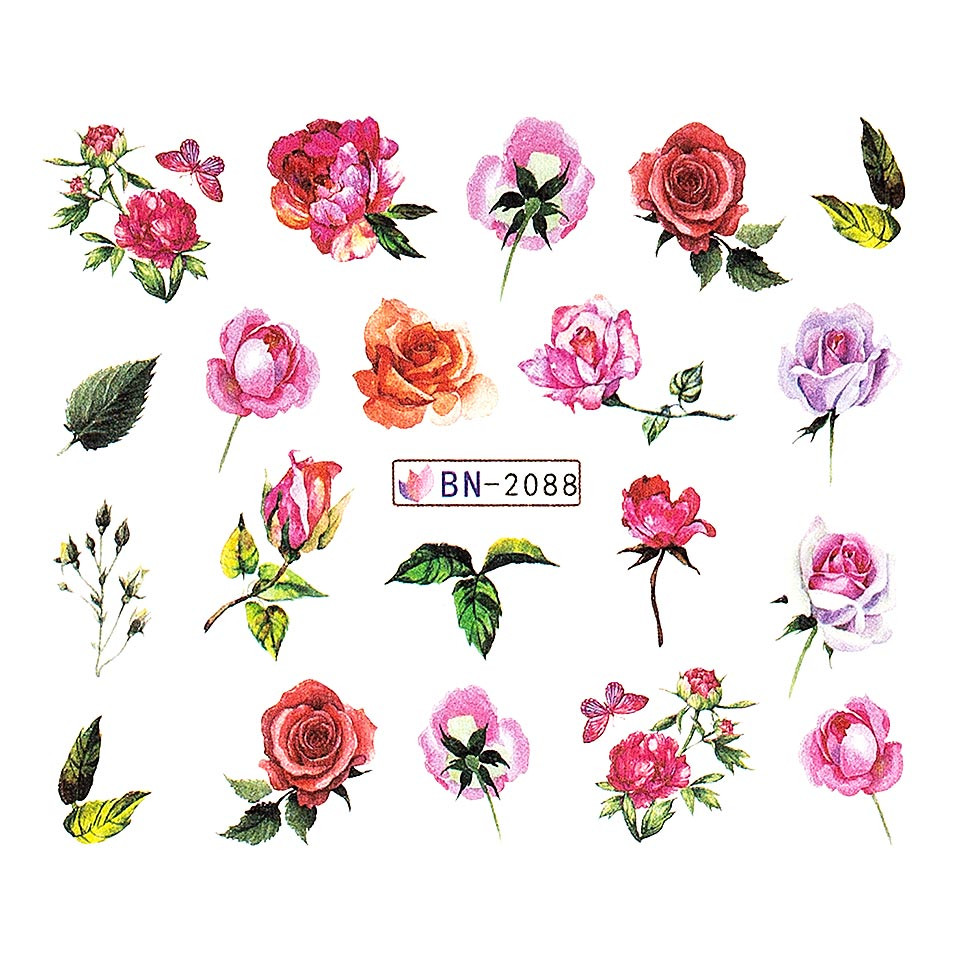 Tatuaj Unghii LUXORISE Magic Flower, BN-2088 Art