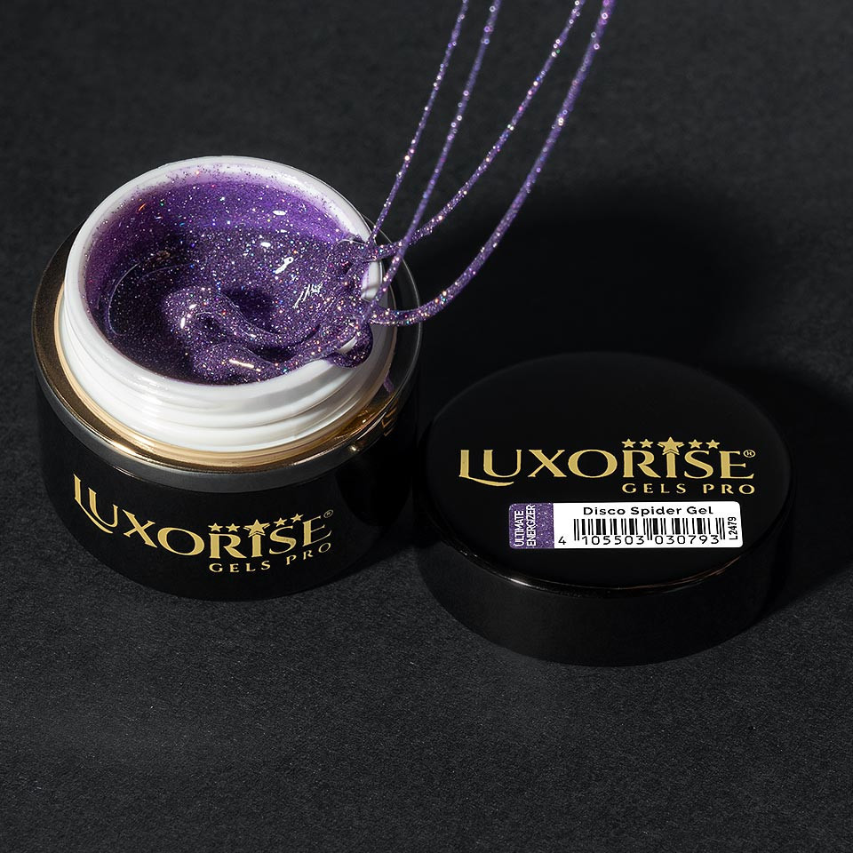 Disco Spider Gel LUXORISE, Iris Purple - Ultimate Energizer, 5ml
