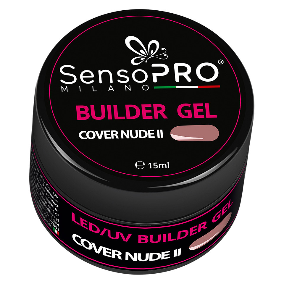 Gel Camuflaj Unghii SensoPRO Milano 15ml - Cover Nude II