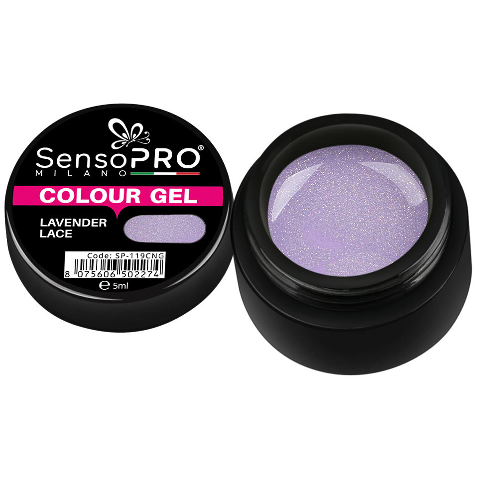 Gel UV Colorat Lavender Lace 5ml, SensoPRO Milano kitunghii.ro imagine noua 2022
