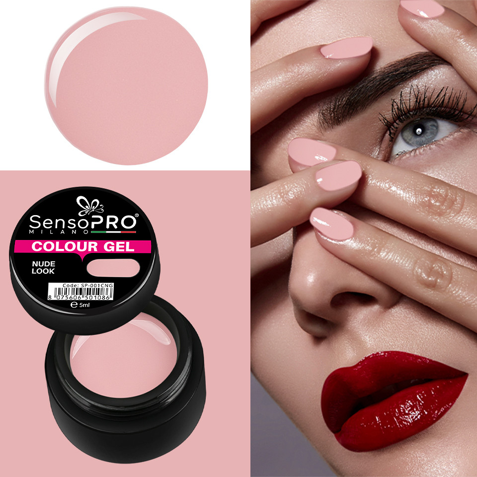 Gel UV Colorat Nude Look 5ml, SensoPRO Milano