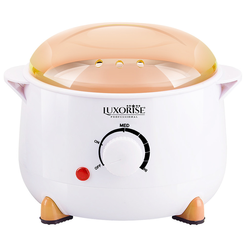 Kit Parafina Happy Skin pentru maini si picioare cu incalzitor LUXORISE, Piersica