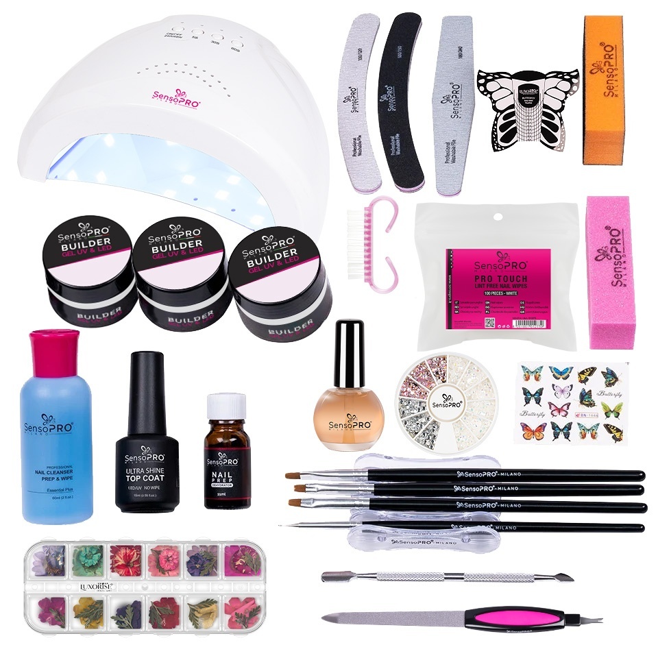 Kit Unghii Gel cu Lampa LUXORISE - Promotie #06