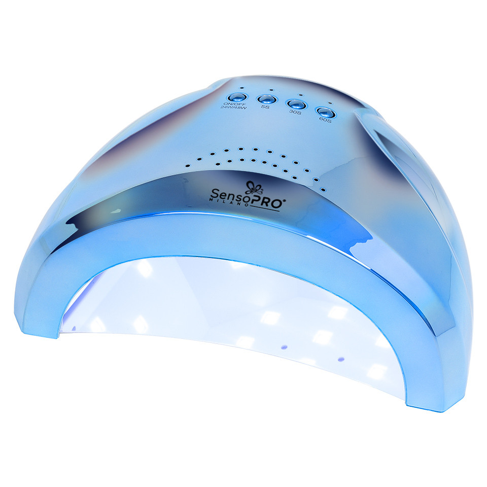 Lampa Unghii UV LED 48W SUNONE SensoPRO Milano, Mermaid Blue 48W imagine noua