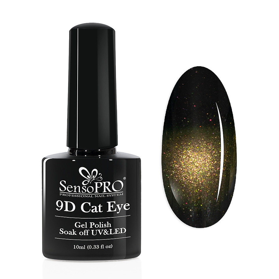 Oja Semipermanenta 9D Cat Eye #16 Leporios – SensoPRO 10 ml kitunghii imagine noua