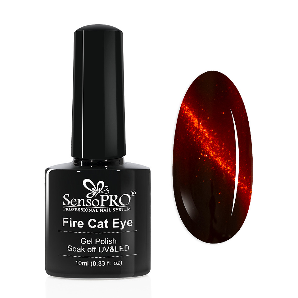 Oja Semipermanenta Fire Cat Eye SensoPRO 10 ml #14 kitunghii.ro Oja Fire Cat Eye SensoPRO 10ml
