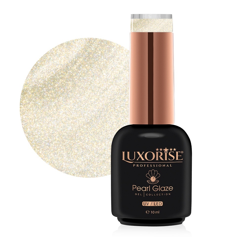 Oja Semipermanenta LUXORISE Pearl Glaze - Vanilla Glaze, 10ml