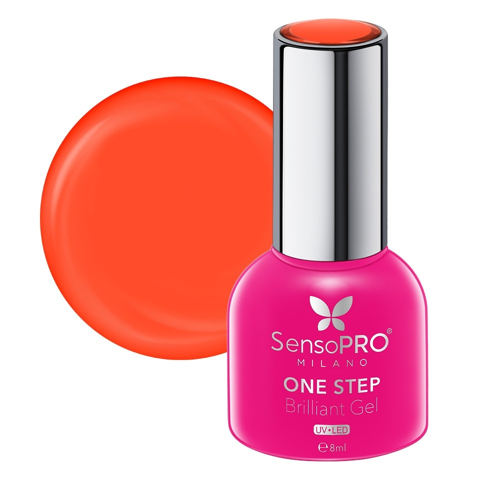 Oja Semipermanenta One Step Brilliant Gel SensoPRO Milano 8ml, Fire Storm #107 – Oja One Step SensoPRO 8ml SensoPRO Milano