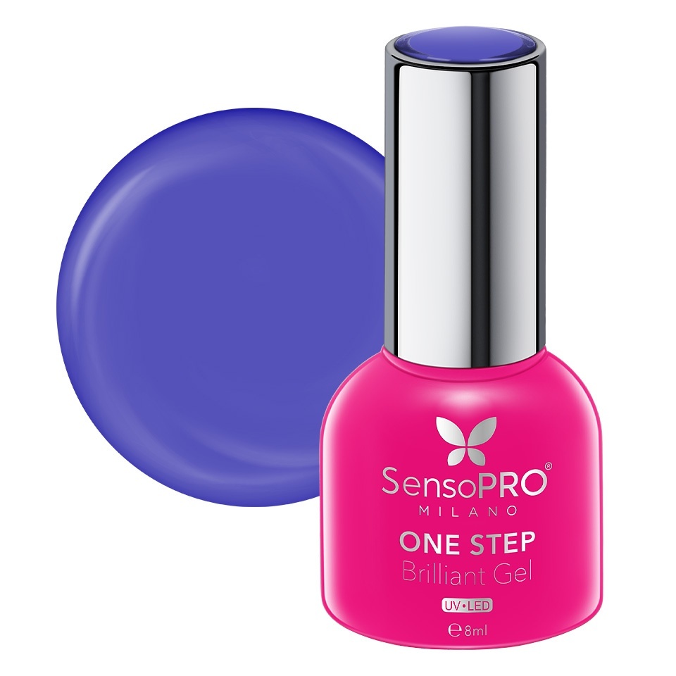 Oja Semipermanenta One Step Brilliant Gel SensoPRO Milano 8ml, Navy Bar #117 – Oja One Step SensoPRO 8ml SensoPRO Milano Albastru