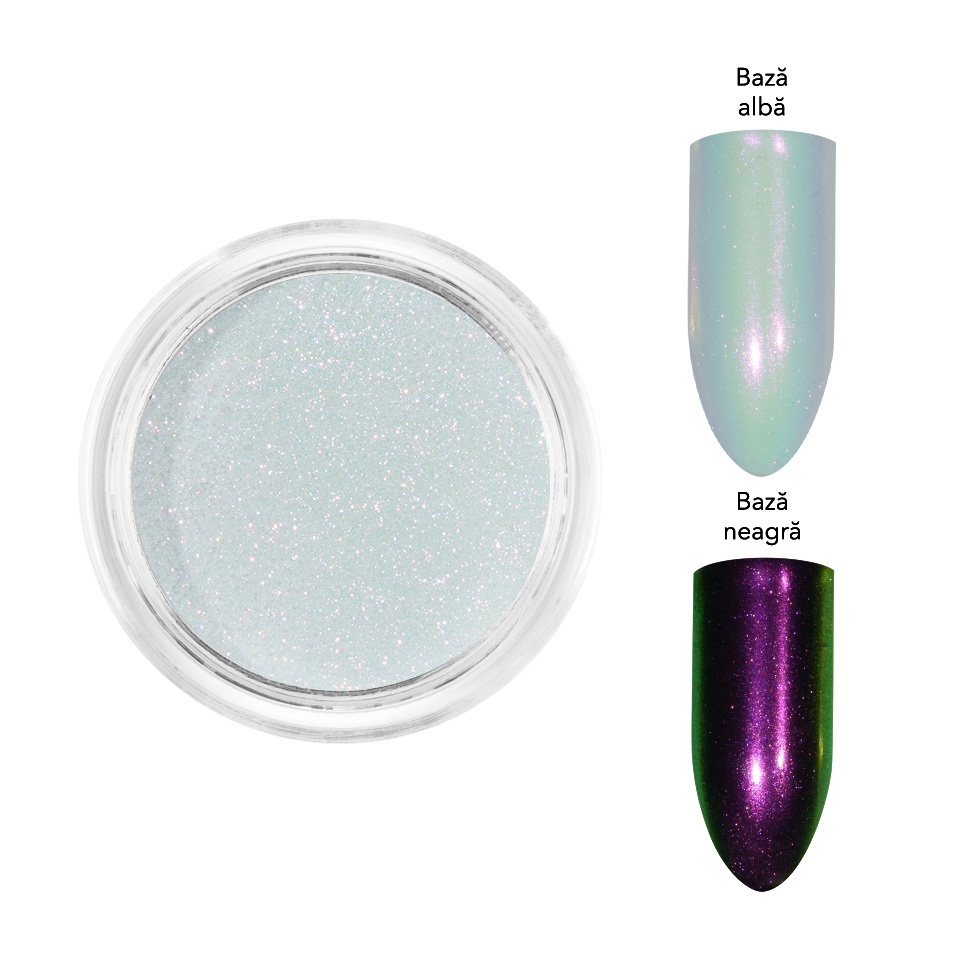 Pigment Unghii Glass Glaze LUXORISE - Coral Iris