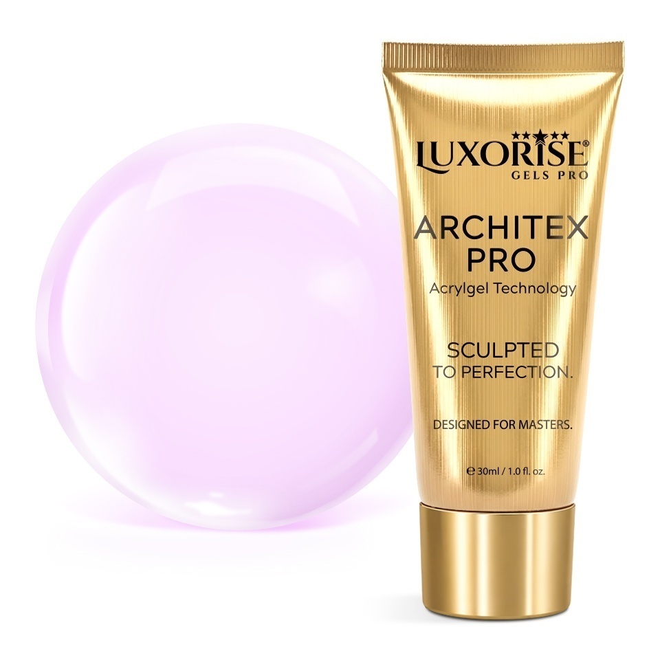 Polygel LUXORISE ARCHITEX PRO - Pure Perfection Collection, Milky Pink, 30ml