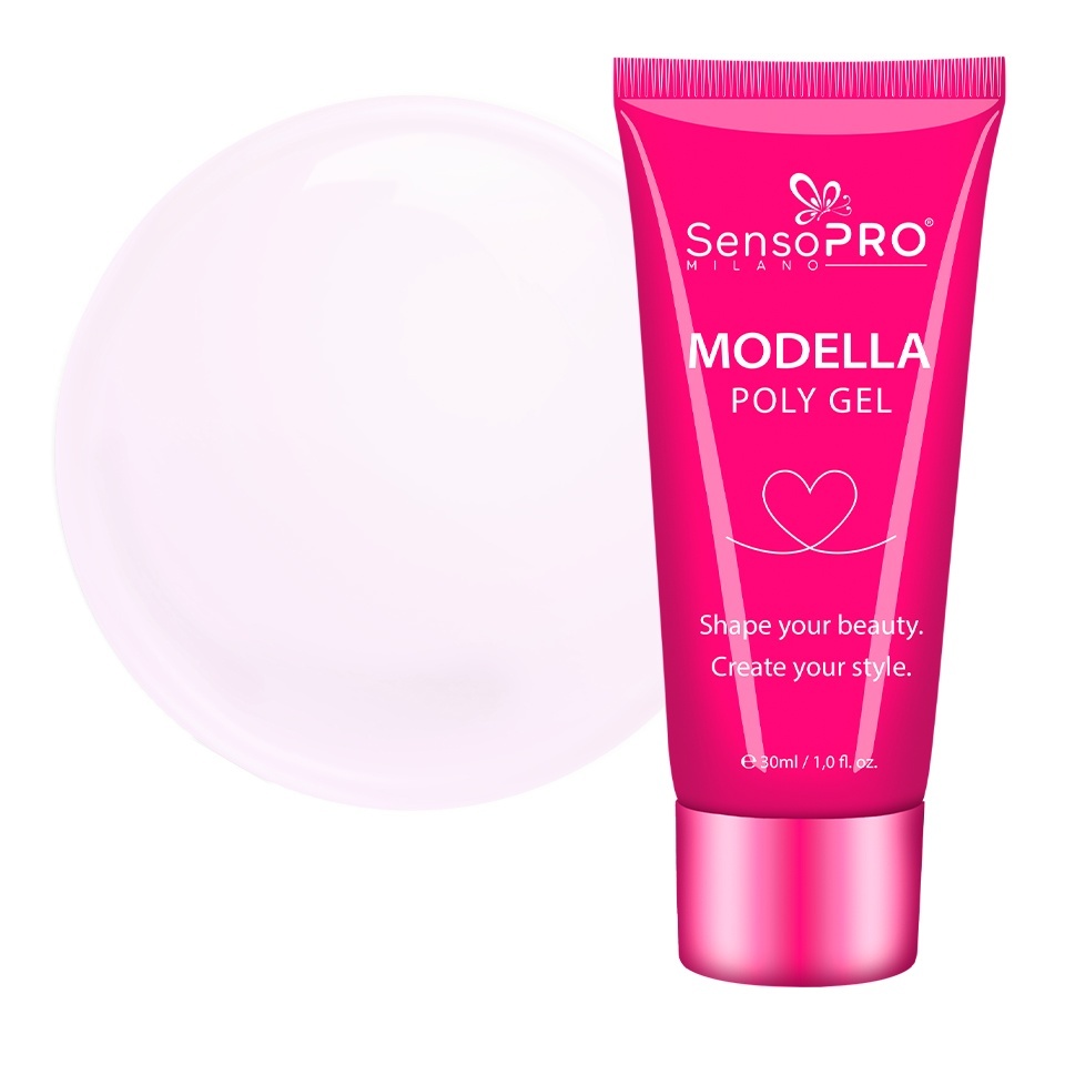 Polygel MODELLA SensoPRO Milano - Rose Cloud, 30ml