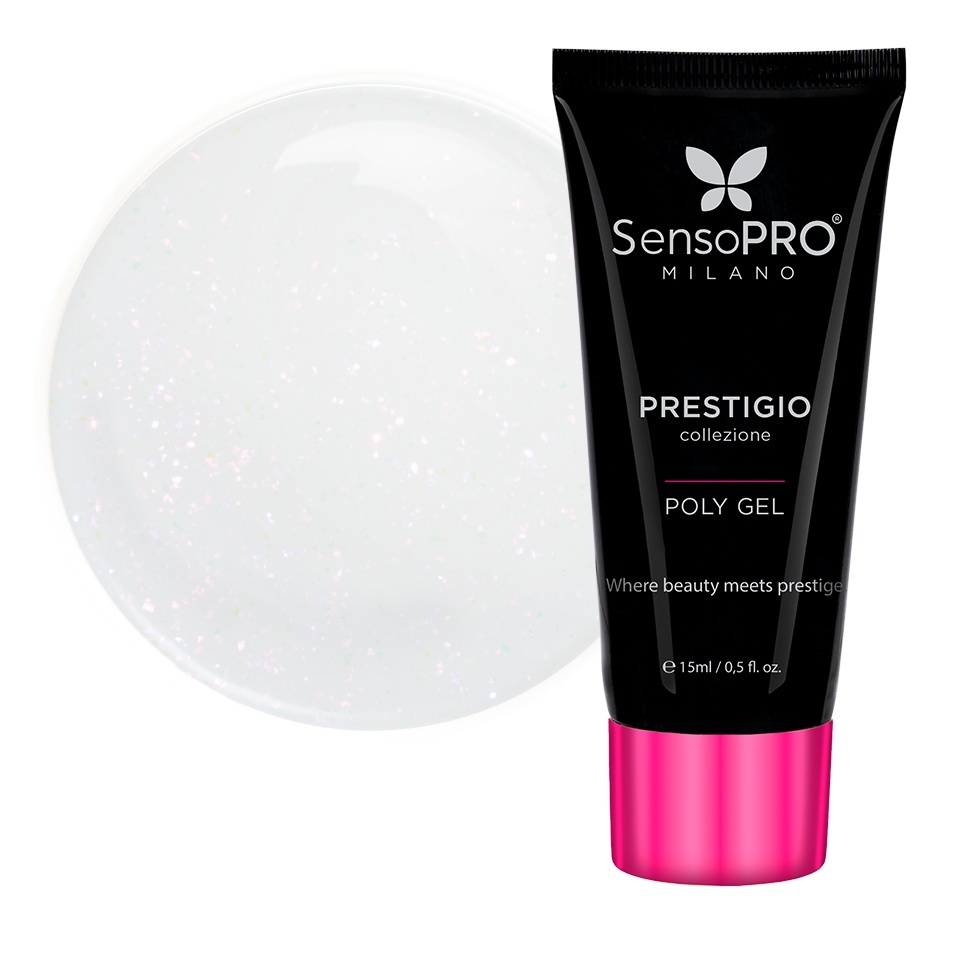 Polygel PRESTIGIO SensoPRO Milano - Milky Pearl, 15ml