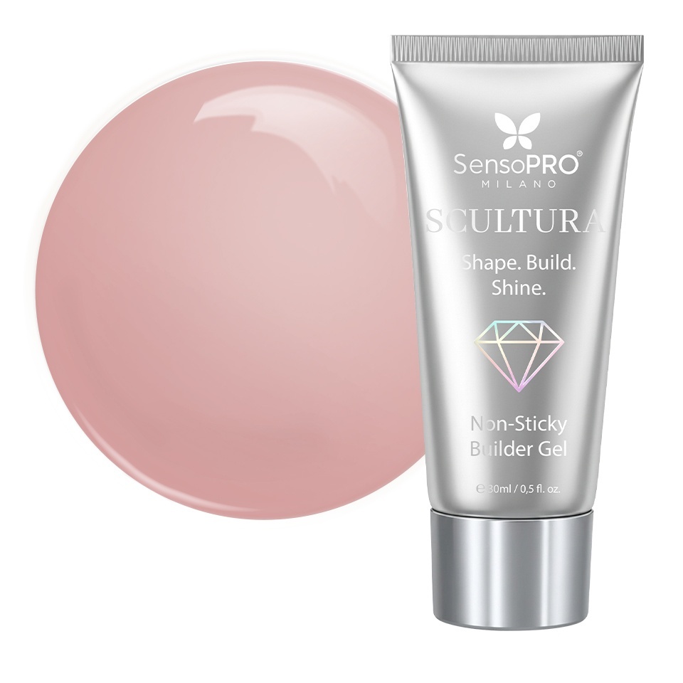 Gel de construcție SCULTURA Non Sticky SensoPRO Milano - Rosewood Veil, 30ml