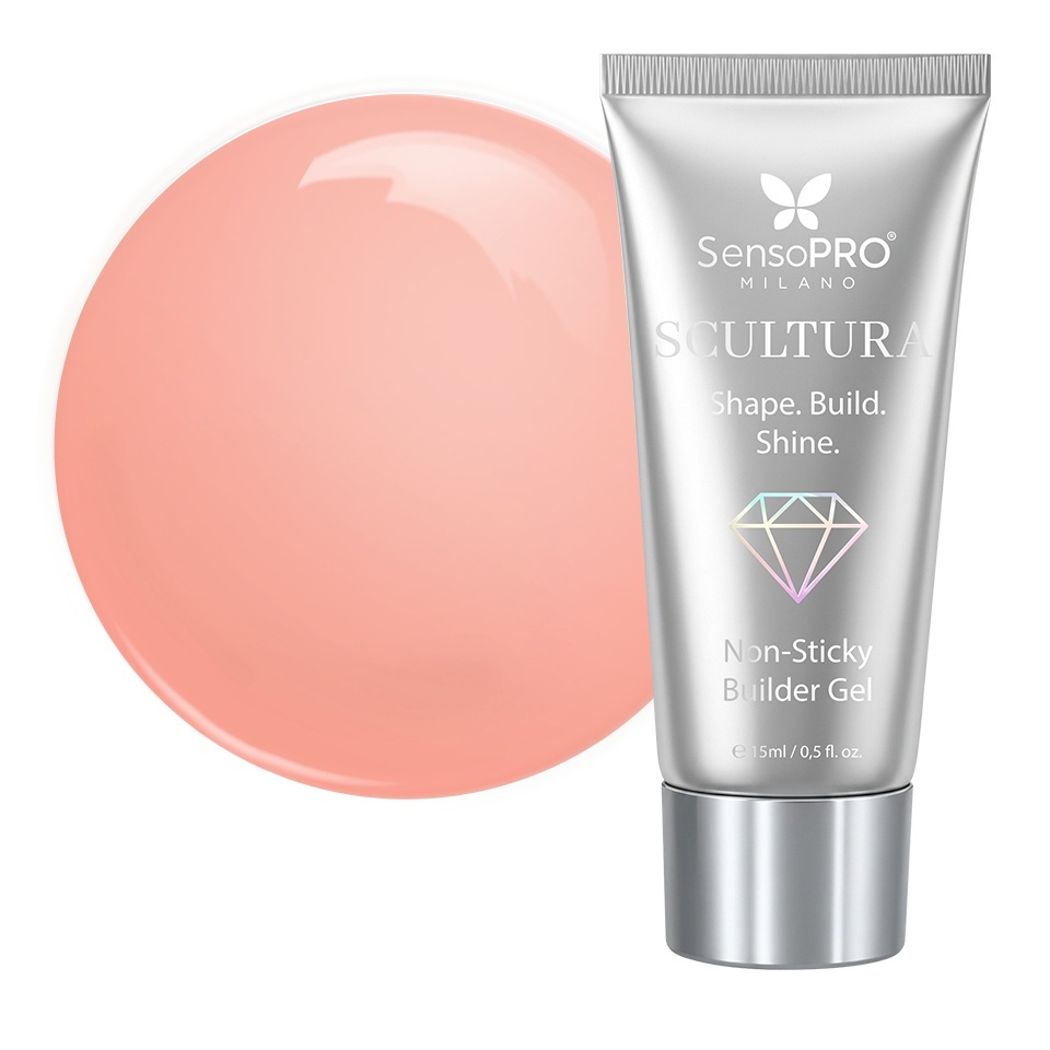 Gel de construcție SCULTURA Non Sticky SensoPRO Milano - Terra Peach, 15ml