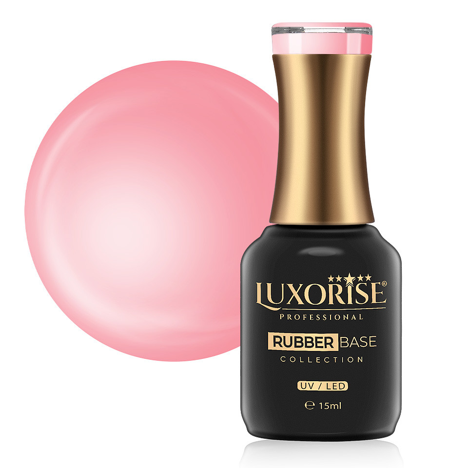 Rubber Base LUXORISE Crystal Collection – Pink Gloss 15ml kitunghii.ro imagine noua 2022