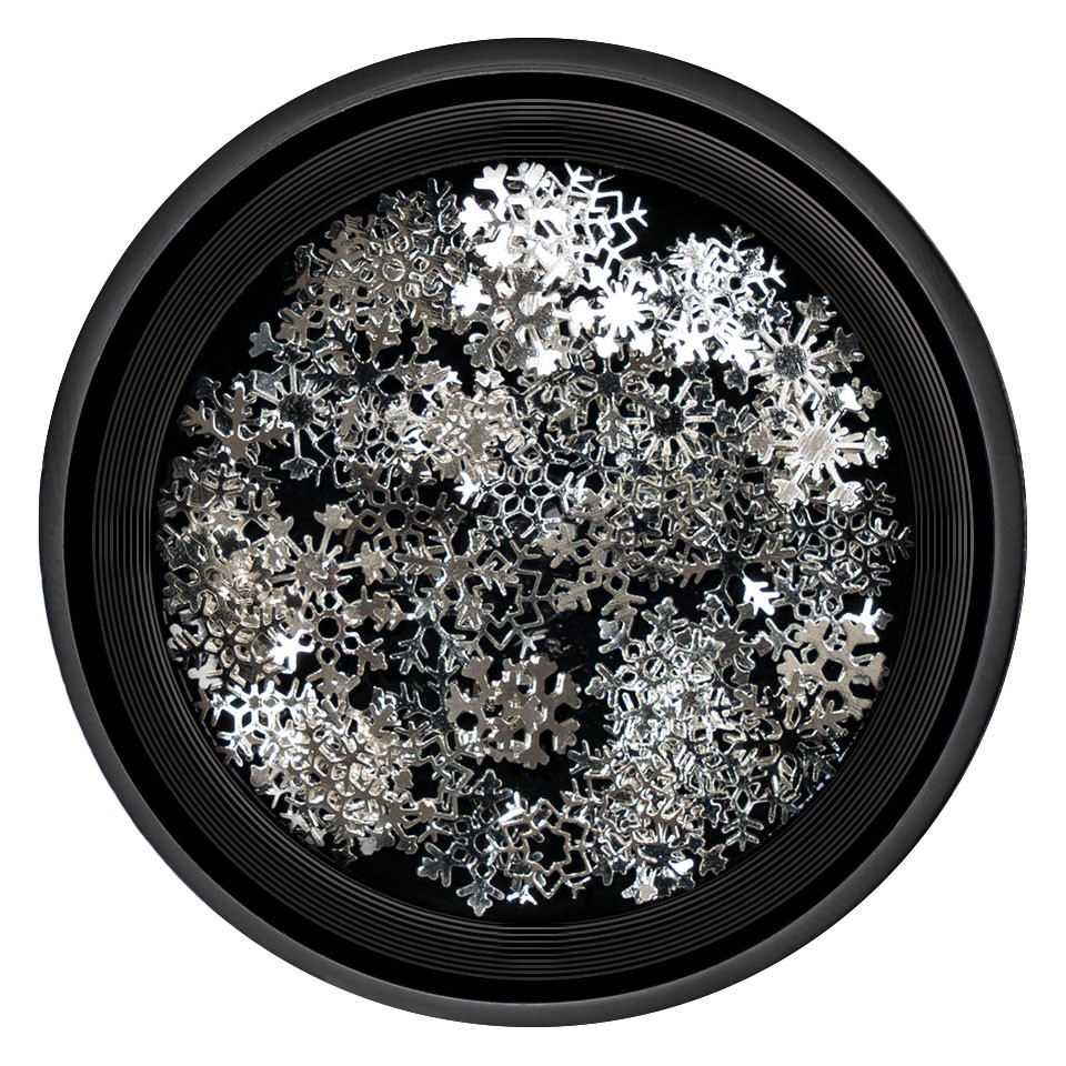 Strasuri Unghii Silver Snow Flakes – LUXORISE Art poza noua reduceri 2022