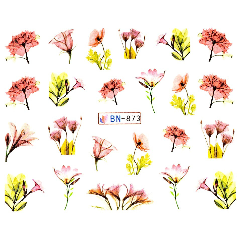 Tatuaj Unghii LUXORISE Flower View, BN-873 Art imagine 2022