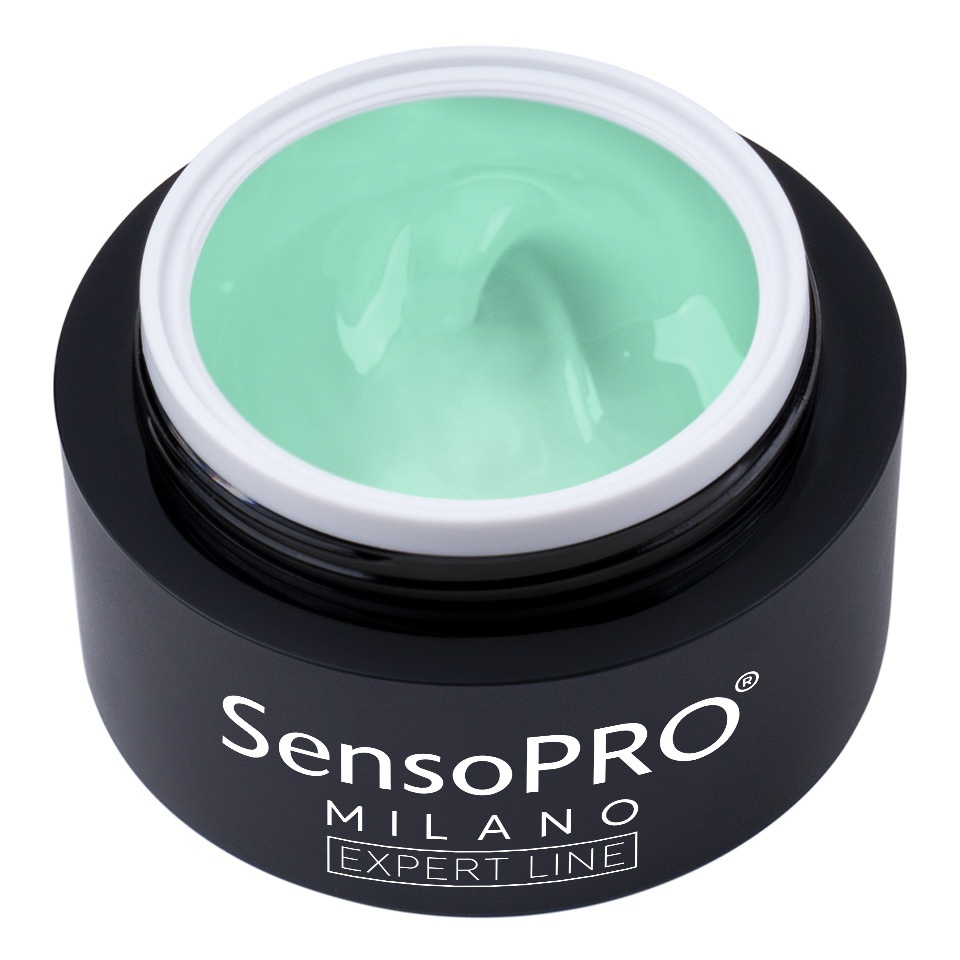 Gel Constructie Unghii Expert Line SensoPRO Milano - Fresh Mint 15ml – Geluri UV Constructie SensoPRO Milano Verde