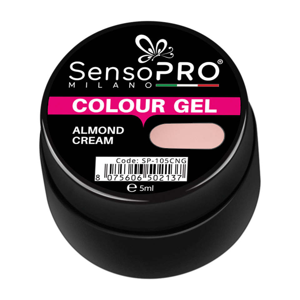 Gel UV Colorat Almond Cream, SensoPRO Milano