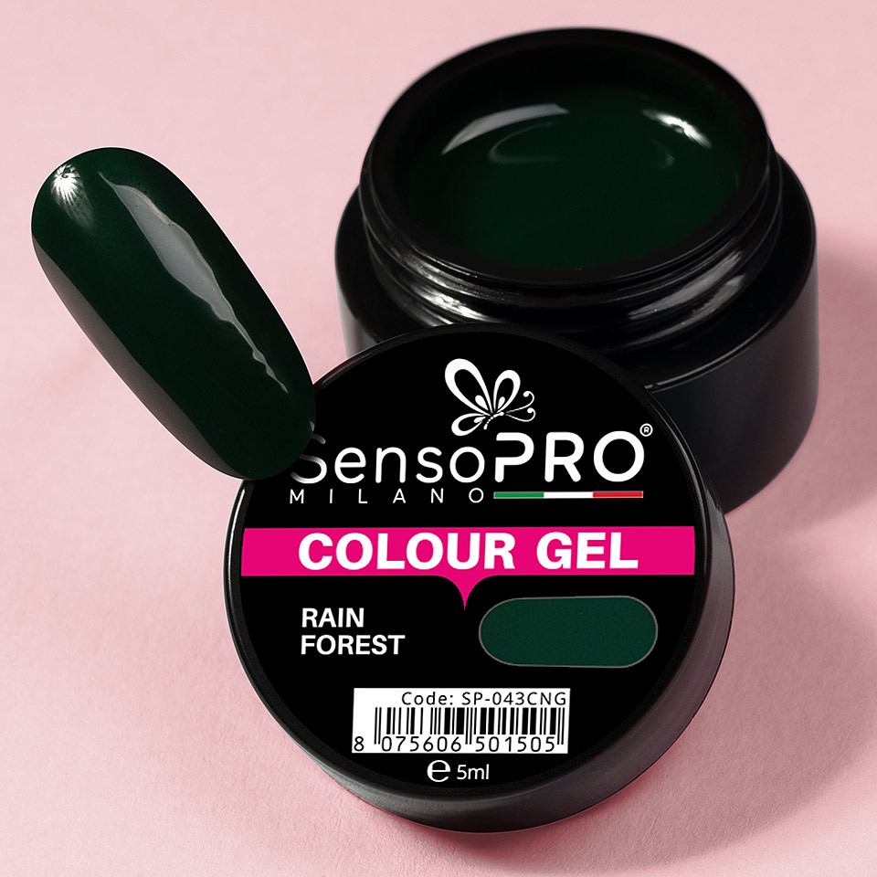 Gel UV Colorat Rain Forest 5ml, SensoPRO Milano