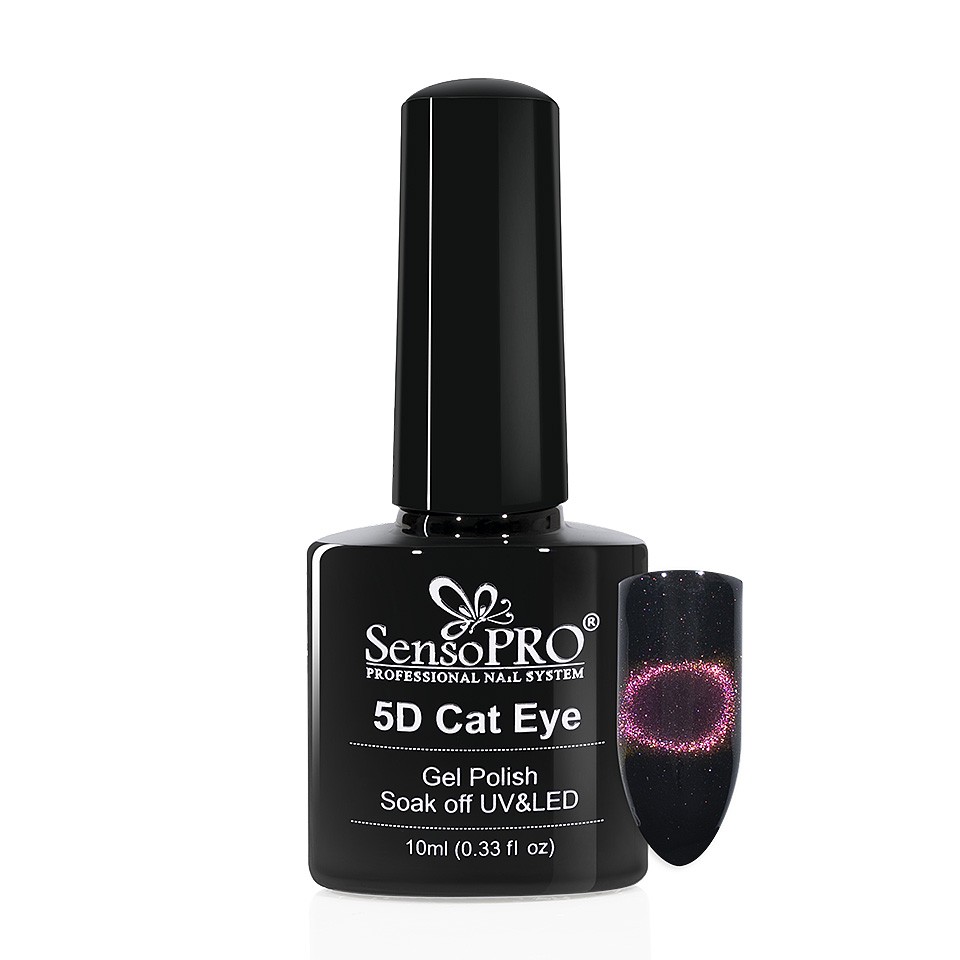 Oja Semipermanenta Cat Eye Gel 5D SensoPRO 10ml, #13 Luna kitunghii imagine noua