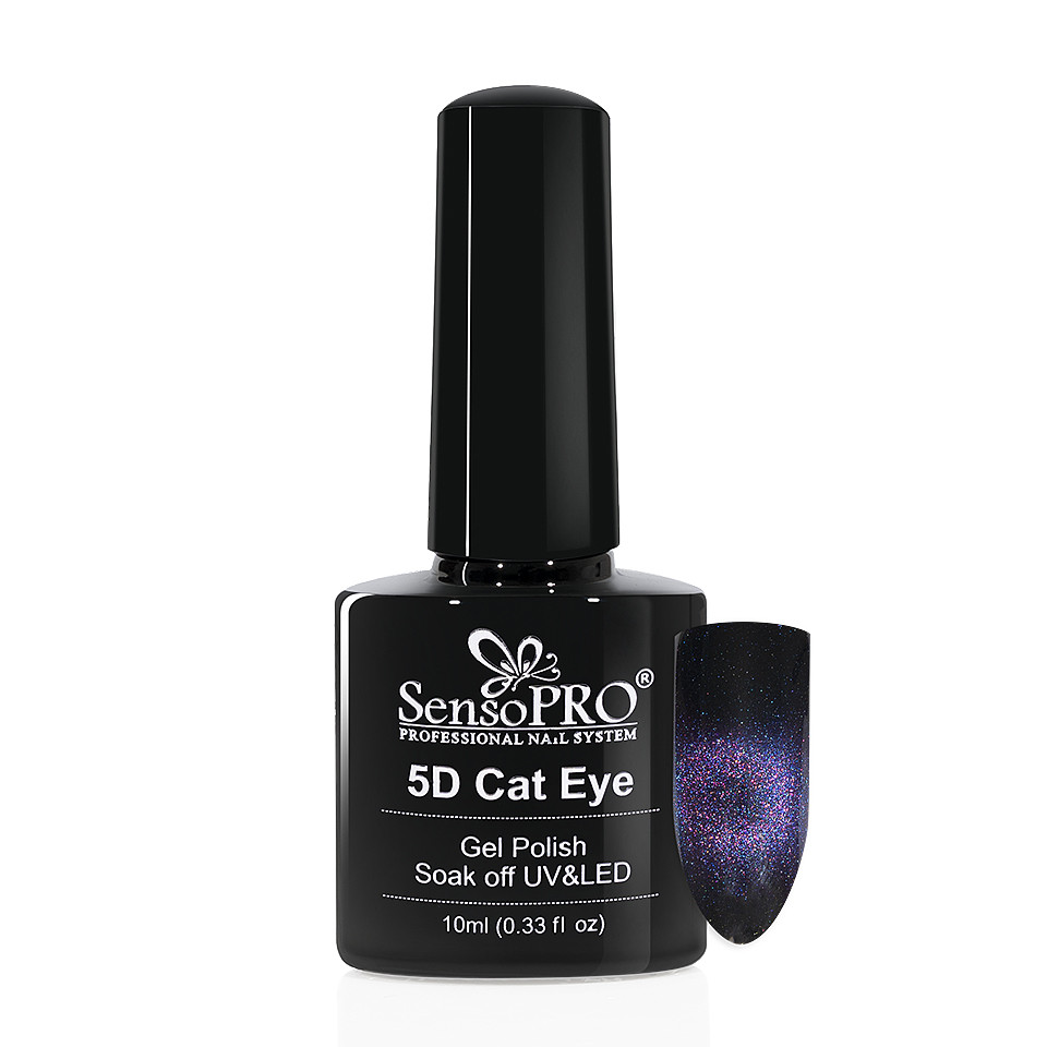 Oja Semipermanenta Cat Eye Gel 5D SensoPRO 10ml, #23 Pollux kitunghii imagine noua