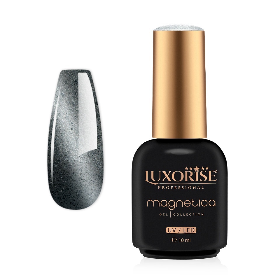 Oja Semipermanenta LUXORISE MAGNETICA - Milky Glaze, Silver Satin 10ml – Oja Magnetica LUXORISE LUXORISE Nude