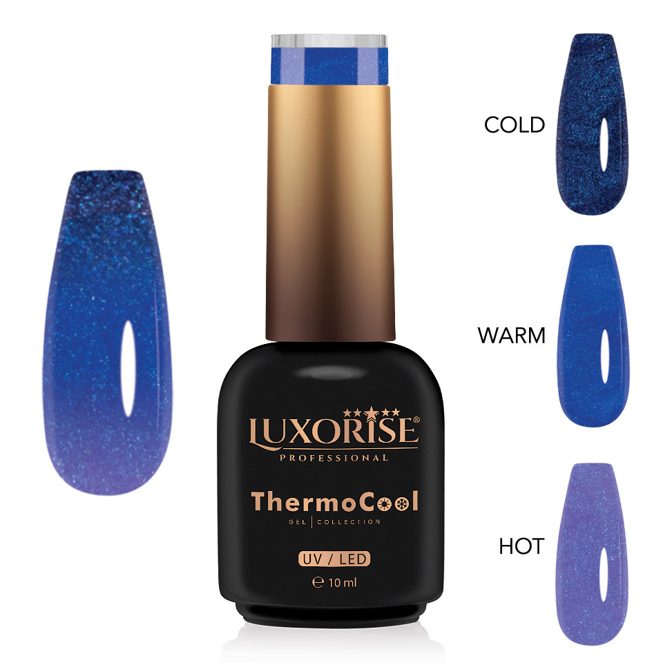 Oja Semipermanenta Termica 3 Culori LUXORISE ThermoCool – Couture Lavender 10ml 10ml