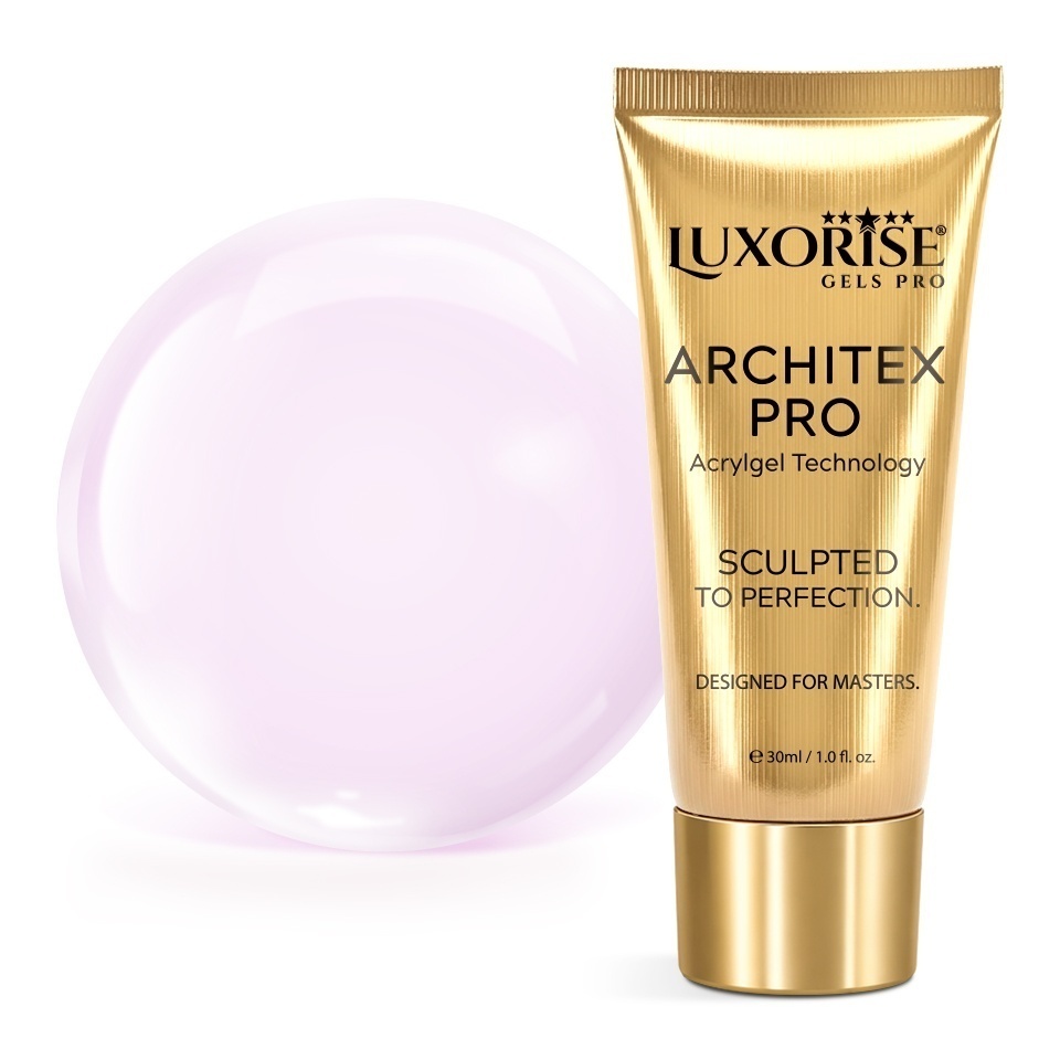 Polygel LUXORISE ARCHITEX PRO - Pure Perfection Collection, Milky Blush, 30ml