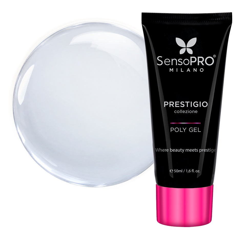 Polygel PRESTIGIO SensoPRO Milano - Crystal Clear, 50ml – Polygel - PRESTIGIO SensoPRO Milano