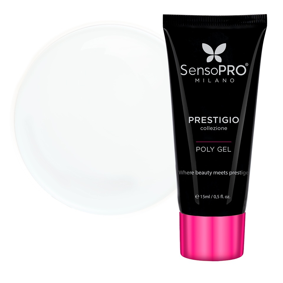 Polygel PRESTIGIO SensoPRO Milano - Prestige White, 15ml