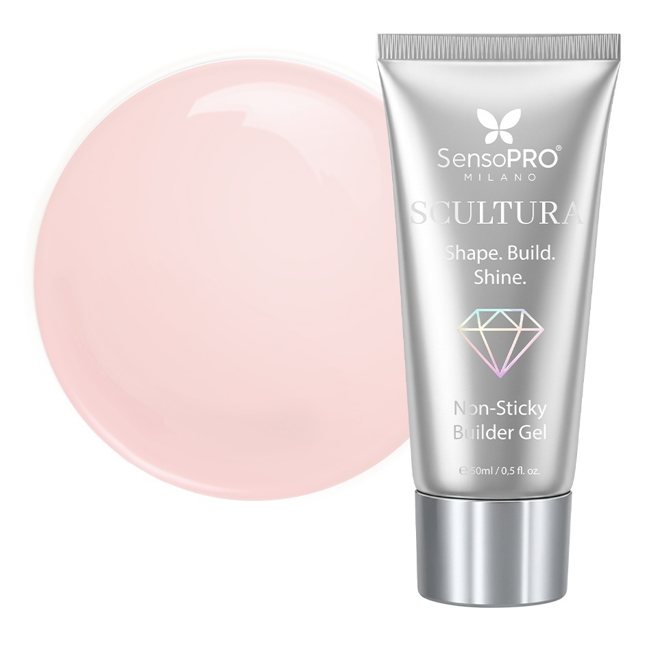 Gel de construcție SCULTURA Non Sticky SensoPRO Milano - Bare Poetry, 50ml