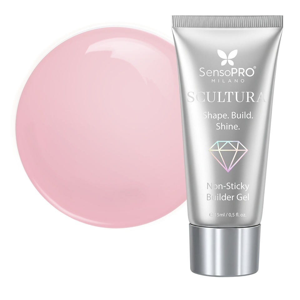 Polygel SCULTURA Non Sticky SensoPRO Milano - Peach Bloom, 15ml – Polygel - SCULTURA SensoPRO Milano Nude