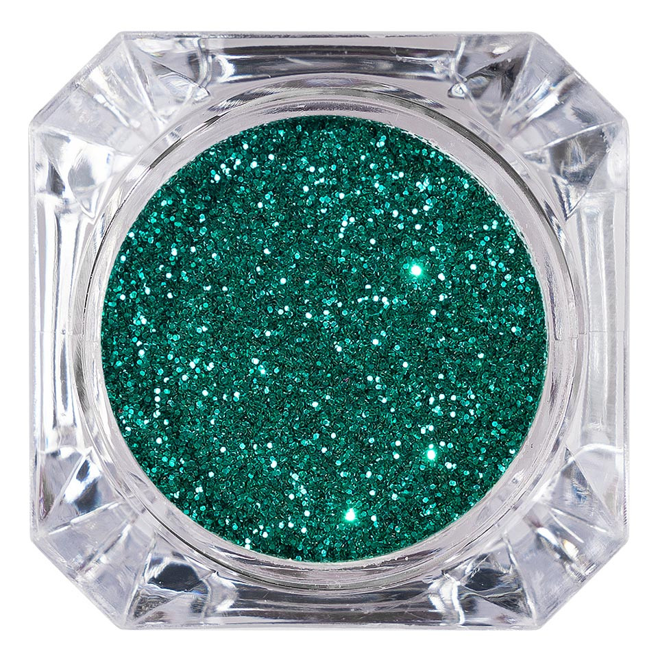 Sclipici Glitter Unghii Pulbere LUXORISE, Emerald Green Art