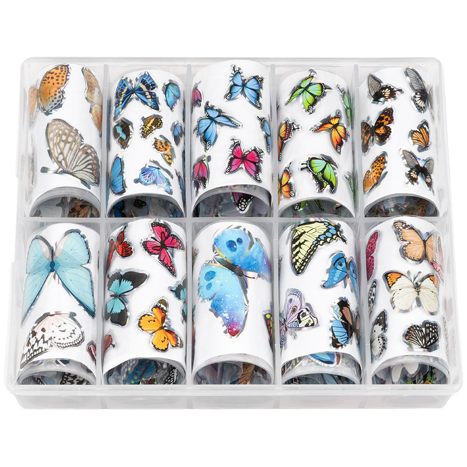 Set Folii Transfer LUXORISE #31 Butterfly, 10 buc kitunghii.ro imagine noua 2022