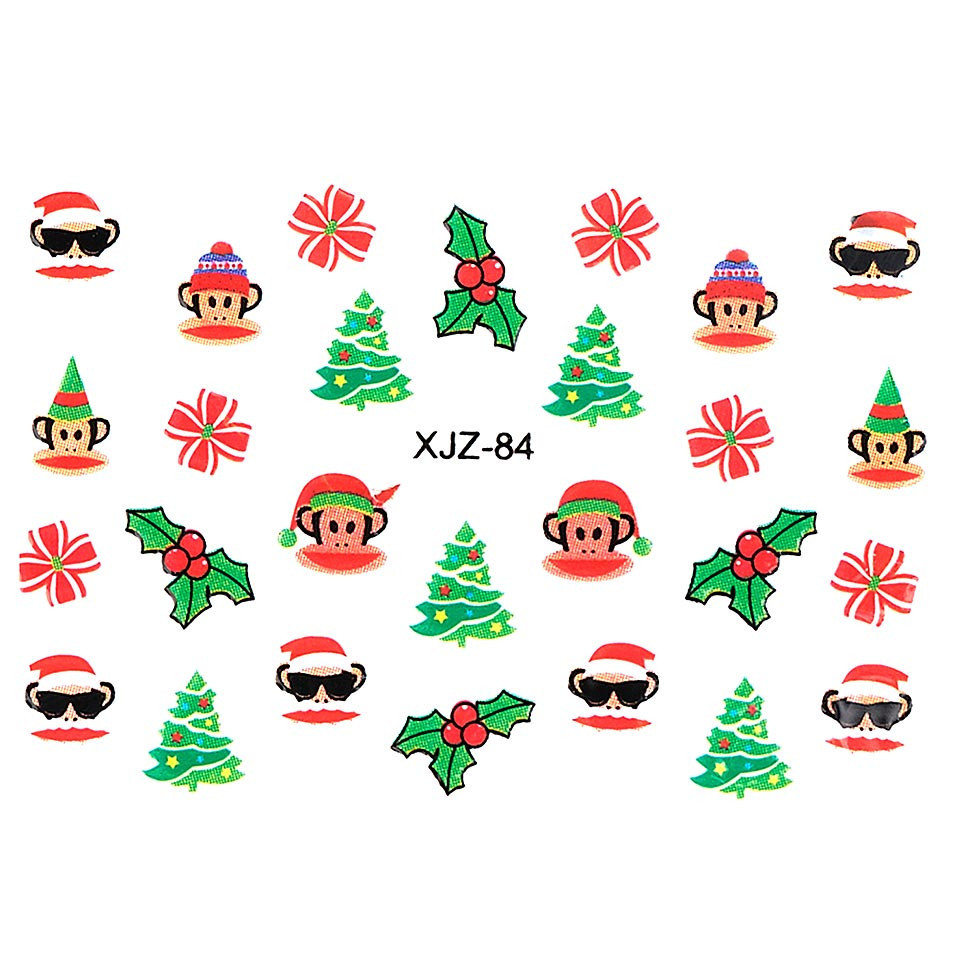 Sticker 3D Unghii LUXORISE, Christmas Fun XJZ-84 Art