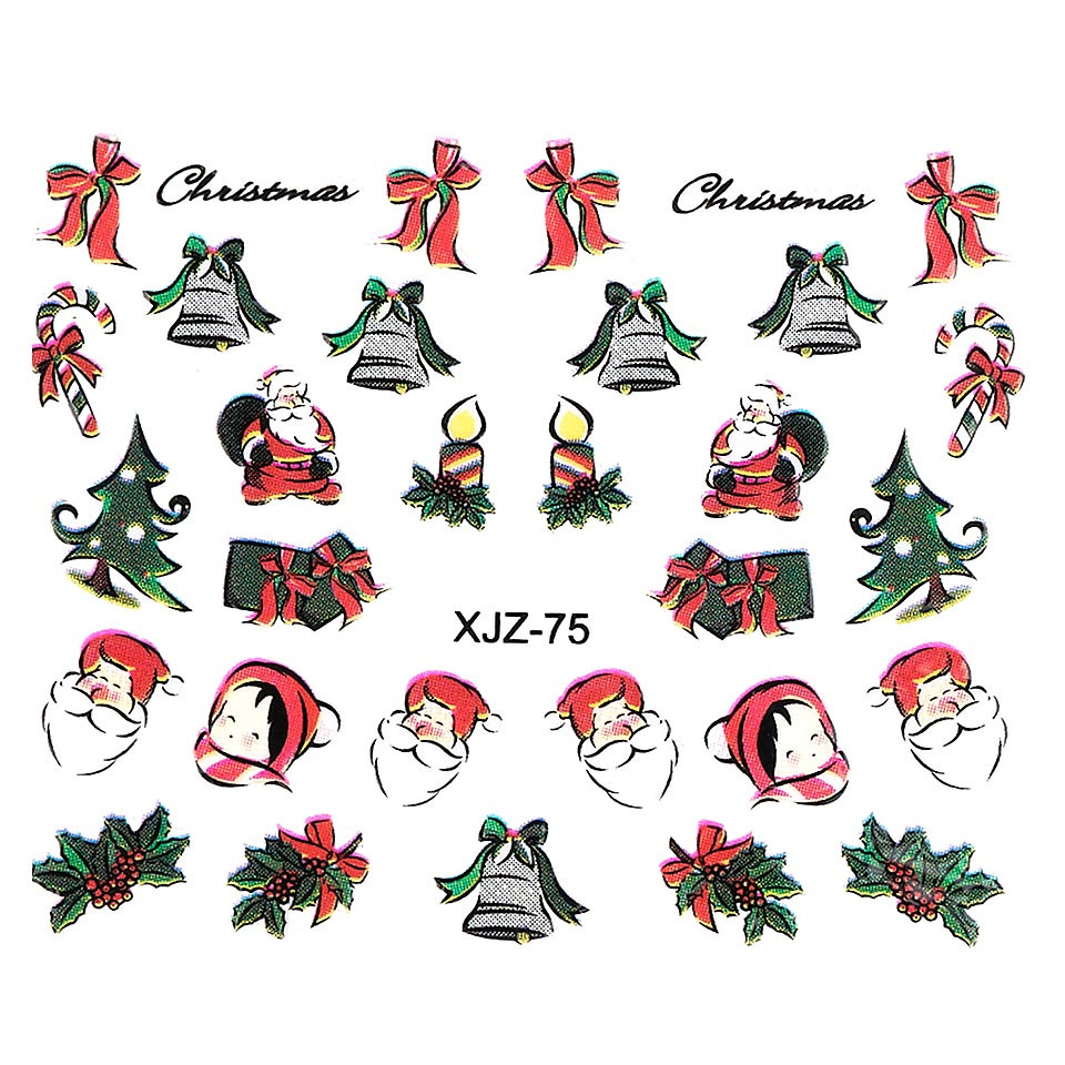 Sticker 3D Unghii LUXORISE, Christmas Morning XJZ-75 kitunghii,LUXORISE Nail Art,Sticker,Unghii,LUXORISE,Christmas,Morning,XJZ-75,Nail,Art,Ornamente,Craciun