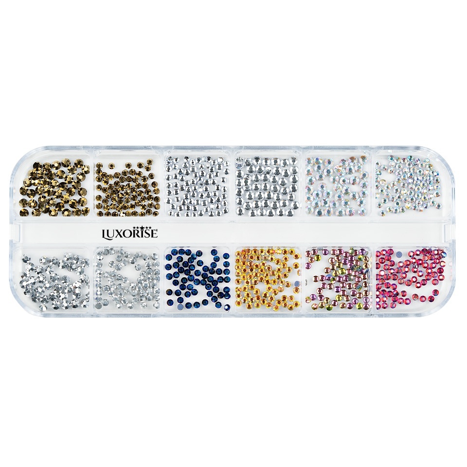 Strasuri Unghii LUXORISE, Paradise Crystals, 12 modele