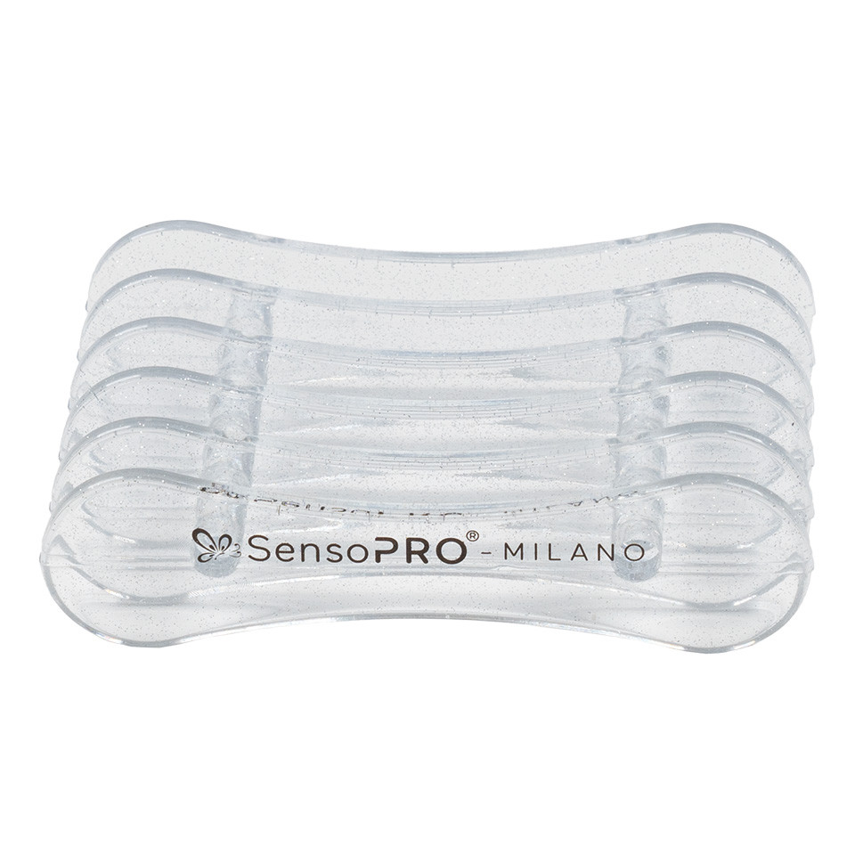 Suport pensule unghii 5 sloturi SensoPRO Milano, Transparent
