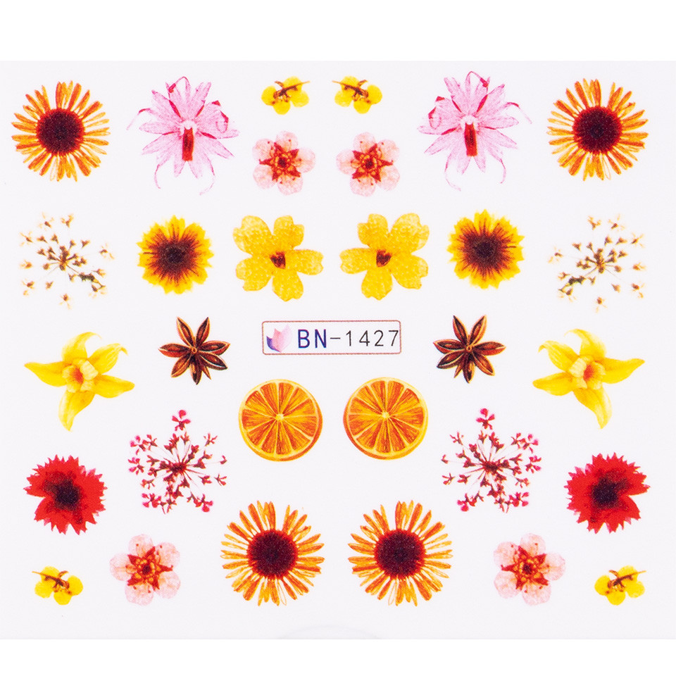 Tatuaj Unghii LUXORISE Flower Challenge, BN-1427 kitunghii.ro imagine noua