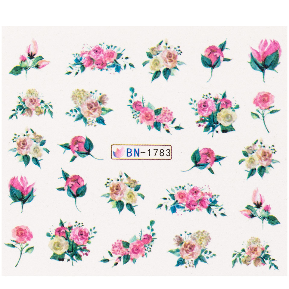 Tatuaj Unghii LUXORISE Flower Code, BN-1783 Art imagine 2022