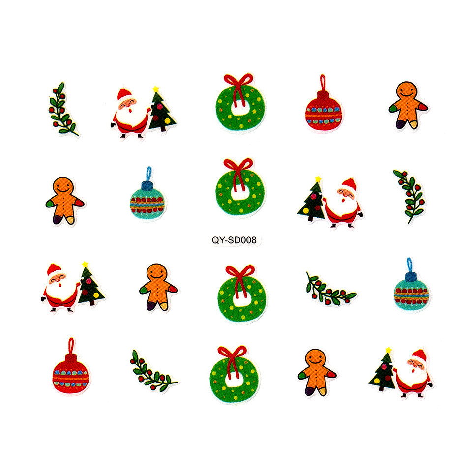 Abtibild Unghii SensoPRO Milano Christmas Wonderland Edition, QY-SD008 Abtibild poza noua reduceri 2022