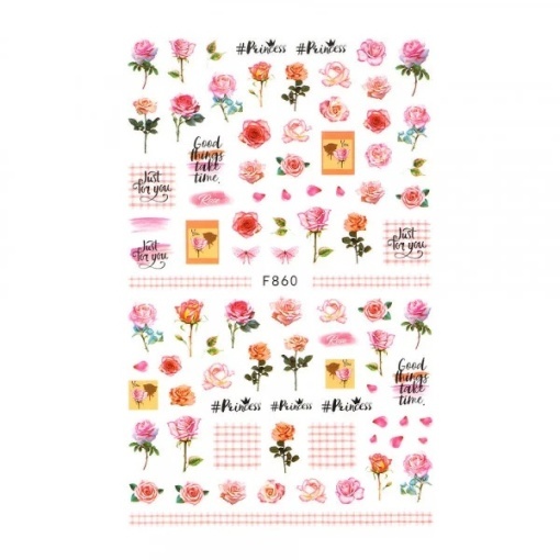 Abtibilduri Unghii SensoPRO Milano Rose Princess, model F860